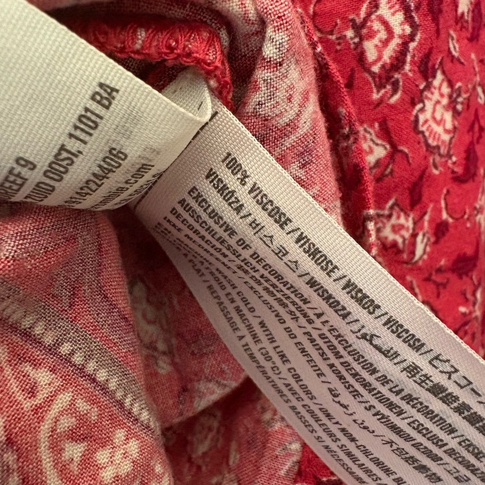 Abercrombie & Fitch Red Patterned Tank Camisole Size XS - Picture 5 of 5